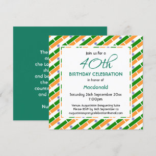 INDIA FLAG Custom Birthday Celebration Kaart