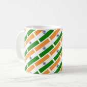 INDIA FLAG Custom Scripting BLESSED Indian Koffiemok (Voorkant links)