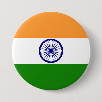 India Flag Design Pin Button