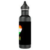India Flag Heart Cutout Waterfles (Rechts)