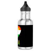 India Flag Heart Cutout Waterfles (Rechts)