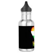 India Flag Heart Cutout Waterfles (Links)