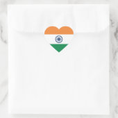 India Flag Heart Sticker (Tas)