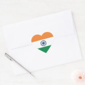 India Flag Heart Sticker (Envelop)