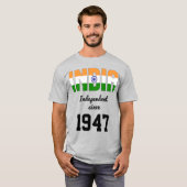 India Flag Independence Celebration T-shirt (Voorkant volledig)