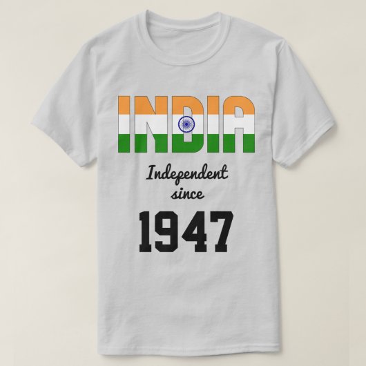 India Flag Independence Celebration T-shirt (Design voorkant)