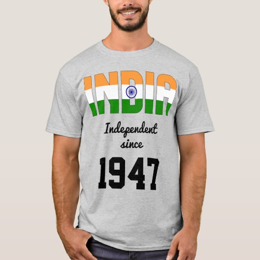 India Flag Independence Celebration T-shirt (Voorkant)
