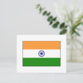India FLAG International Briefkaart (Staand voorkant)