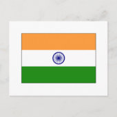 India FLAG International Briefkaart (Voorkant)