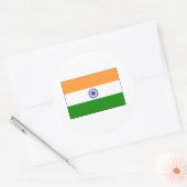 India FLAG International Ronde Sticker (Envelop)