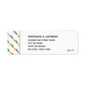 INDIA FLAG | John 3:16 | Indische plattegrond Etiket (Voorkant)