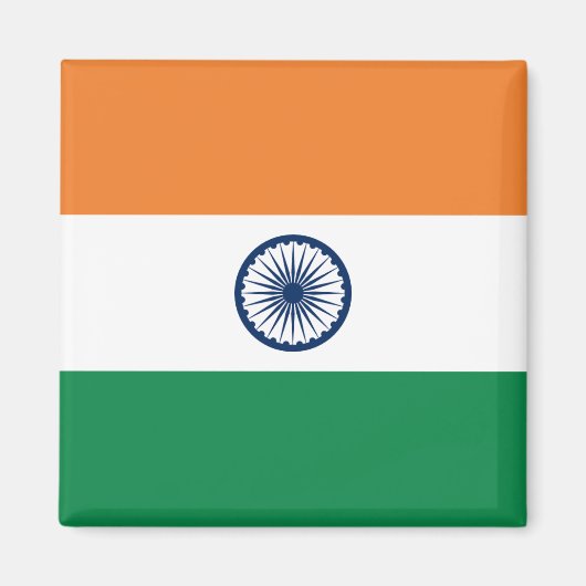 India Flag Magnet (Voorkant)