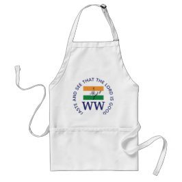 INDIA Flag | MONOGRAM | Schrift | Standaard Schort