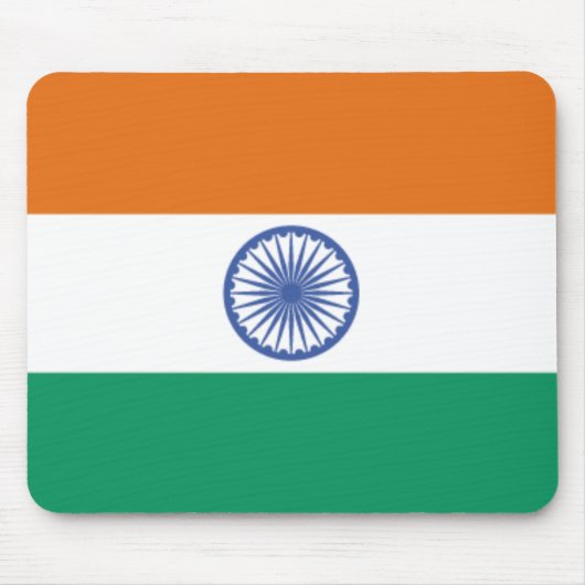 India Flag Mousepad Muismat (Voorkant)