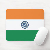 India Flag Mousepad Muismat (Met muis)