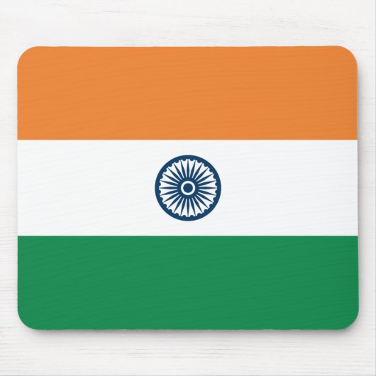 India Flag Mousepad Muismat (Voorkant)