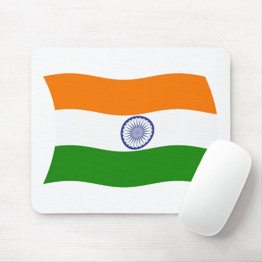 India Flag Mousepad Muismat (Met muis)
