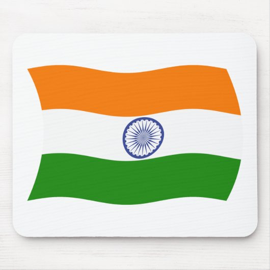 India Flag Mousepad Muismat (Voorkant)