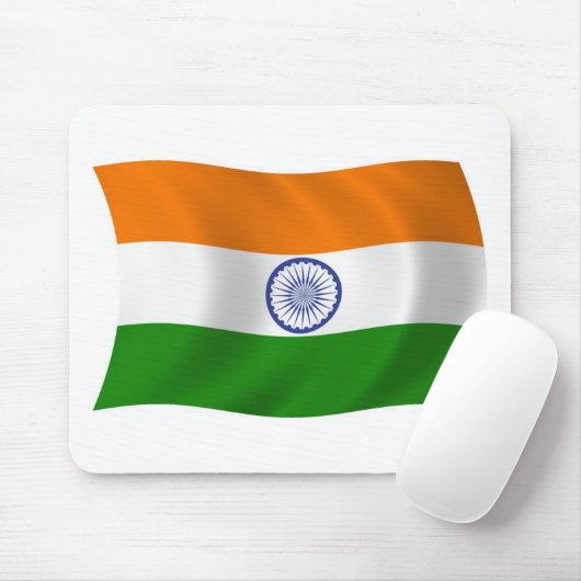 India Flag Mousepad Muismat (Met muis)