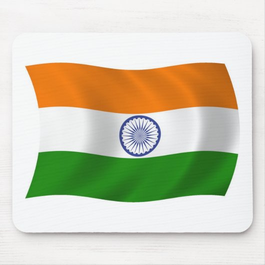India Flag Mousepad Muismat (Voorkant)