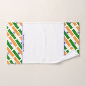 INDIA FLAG Personalized ScriptWHITE Bad Handdoek (Handdoek)