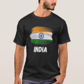 India Flag Pride Retro Indische vlaggenfamilie kom T-shirt (Voorkant)