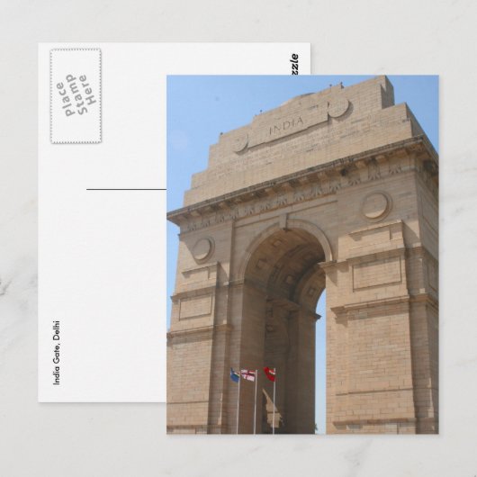 india gate briefkaart (Voorkant / Achterkant)