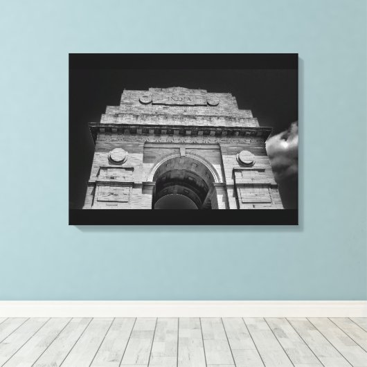 India Gate Canvas Afdruk (Insitu (Houten vloer))