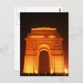 India Gate Delhi India Briefkaart (Voorkant / Achterkant)