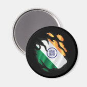 India Gekopieerde vlag Magneet (Voorkant / Achterkant)