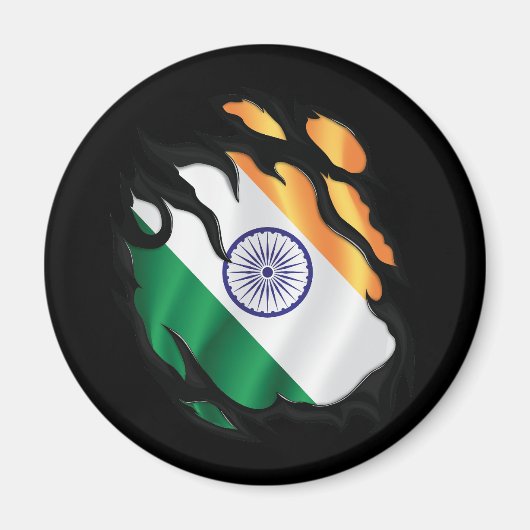India Gekopieerde vlag Magneet (Voorkant)