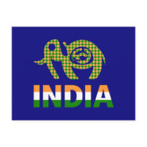 India, geschilderde olifant