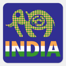 India, geschilderde olifant