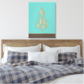 India - Gewikkeld Canvas Afdruk (Insitu (Slaapkamer))