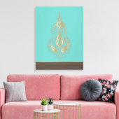 India - Gewikkeld Canvas Afdruk (Insitu (Woonkamer))