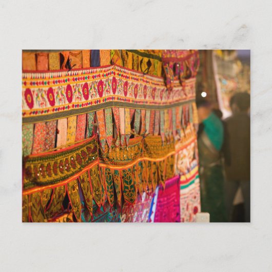 INDIA, Goa, Baga: markt voor zaterdagavond (NR) Briefkaart (Voorkant)