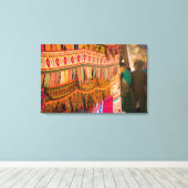 INDIA, Goa, Baga: zaterdagavondmarkt (NR) Canvas Afdruk (Insitu (Houten vloer))