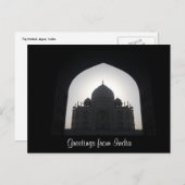 india - groeten briefkaart (Voorkant / Achterkant)