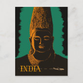 India, groot boeddha standbeeld briefkaart (Voorkant)