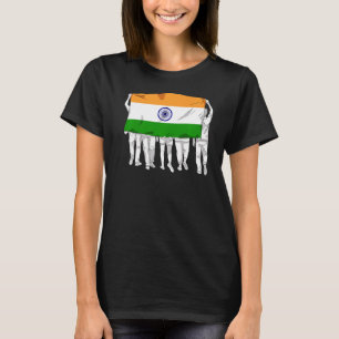 India Groot Vlag Dag Hindi Land Ashok Chakra Hi T-shirt