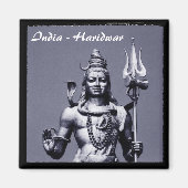 India, Haridwar, Shiva (Magnet) Magneet (Voorkant)
