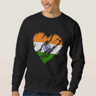 India Heart Indische vlag Indische Pride Trui