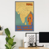 India Het land van Lord Buddha Poster (Thuiskantoor)