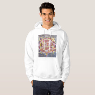 India Hindoe religieuze symbolen Rangoli Decor Hoodie