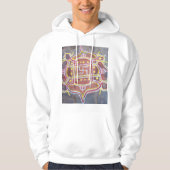 India Hindoe religieuze symbolen Rangoli Decor Hoodie (Voorkant)
