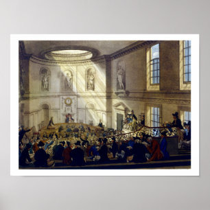 India House, The Sale Room, van 'Ackermann's Micr Poster