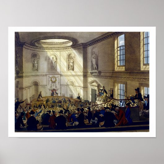 India House, The Sale Room, van 'Ackermann's Micr Poster (Voorkant)