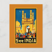 India Hyderabad Vintage-reis Briefkaart (Voorkant)