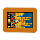 India Hyderabad Vintage reizen Magneet (Horizontaal)