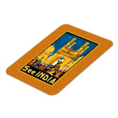 India Hyderabad Vintage reizen Magneet (Linkerzijde)